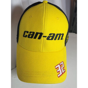 Can-Am Racing Cap Hat #32 Yellow Black by Kappa GO FAS RACING BASEBALL STYLE